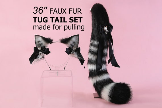 Fascia Per Capelli Con Orecchie Di Gatto/Lupo/Volpe In Finta Pelliccia - Accessorio Carnevale, Halloween, Cosplay - 2