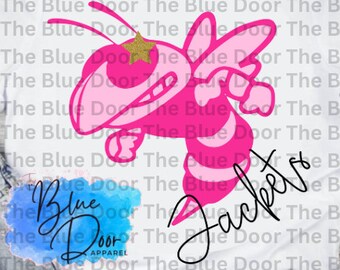 Pinked Out Yellow Jackets SUB .SVG .PNG Digital File Download Sublimation Laser Circuit Silhouette Cutter Sublimation