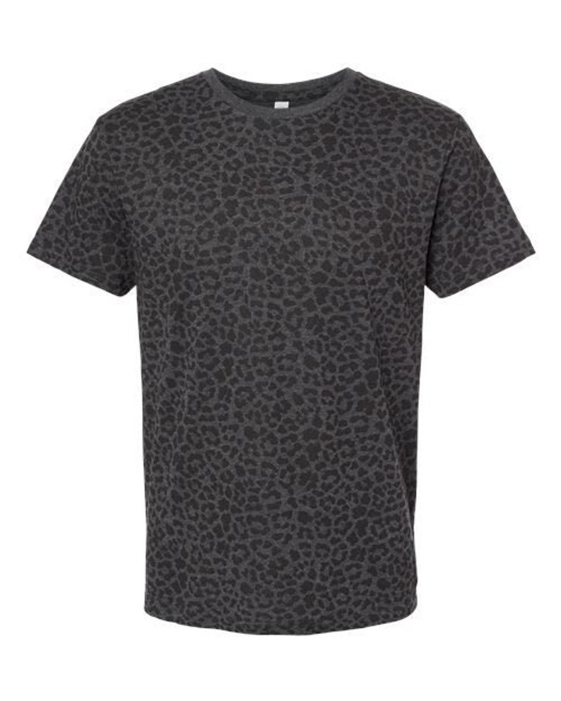 Camiseta unisex negra con estampado de leopardo o camuflaje - Ajuste unisex, la mejor camiseta y muy cómoda. Black Leopard