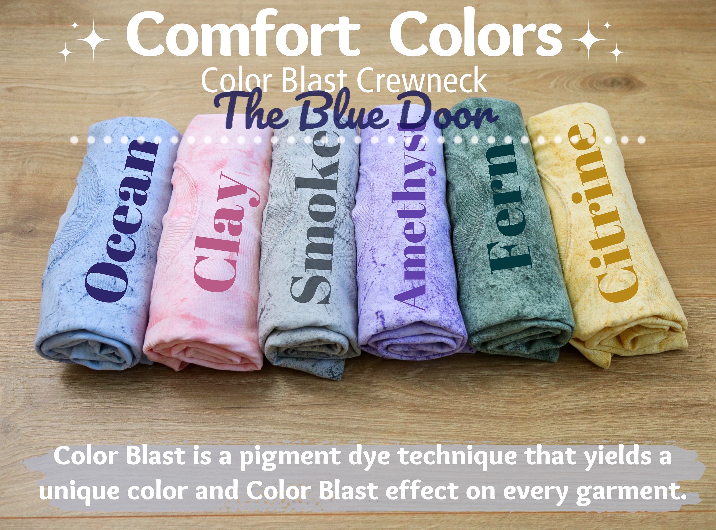 Comfort Colors Color Blast Short Sleeve T Shirt with Embroidered