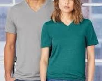 Bella Canvas V Neck Tee - Blank Soft V Neck Tee
