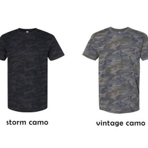 Camiseta camuflada ótima para personalizar