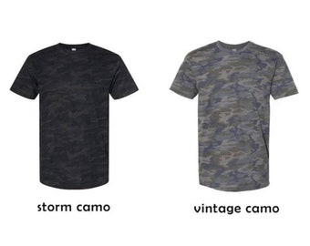 カモフラージュTシャツ　カスタマイズに最適