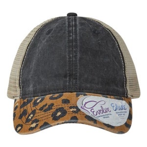 Women&#39;s Animal Print Mesh Back Cap - Ponytail