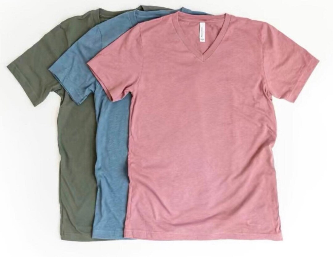 V Neck Bella Canvas Tee Blank 3005 Cotton Soft Favorite Tee - Etsy