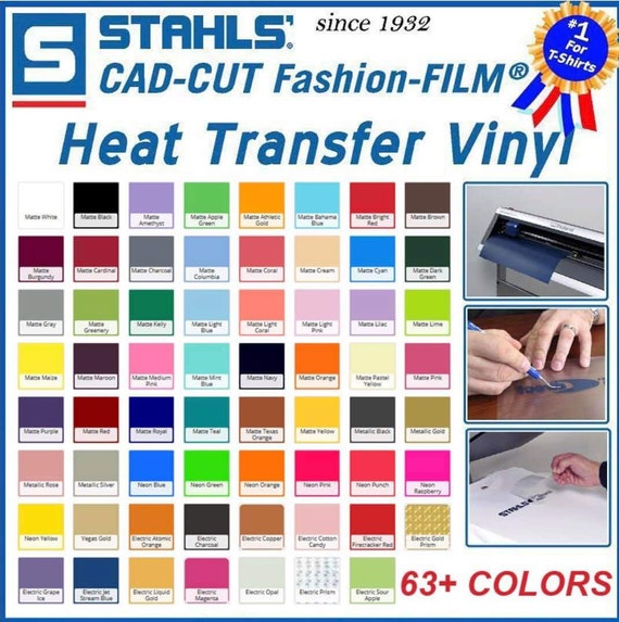Stahls' Glow in the dark HEAT TRANSFER vinyl sheet HTV white