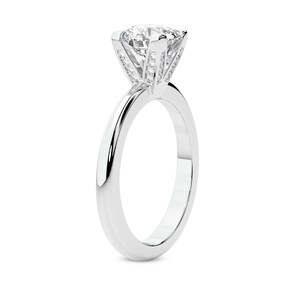 IGI Certified Lab Grown Diamond Solitaire Ring – 14K White Gold bild 2