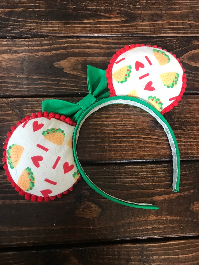 I Love Tacos Mouse Ears Taco Mouse Ears Taco Minnie Mouse Etsy