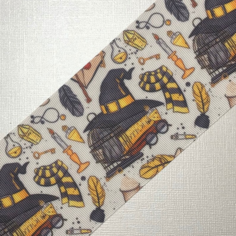 Harry Potter Grosgrain Ribbon Hogwarts Ribbon Gryffindor Etsy