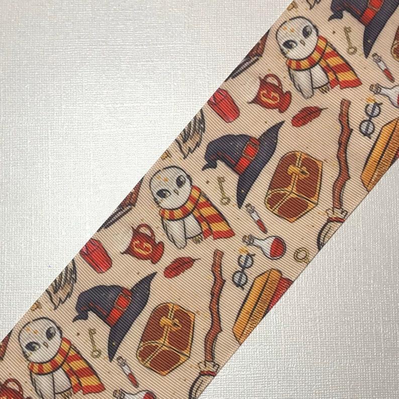 Harry Potter Grosgrain Ribbon Hogwarts Ribbon Gryffindor Etsy