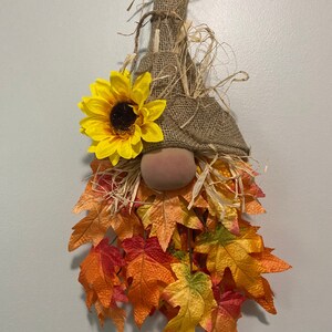 Fall Scarecrow Gnome Door Hanger - Etsy