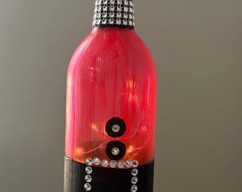 Holiday Lighted Wine Bottle
