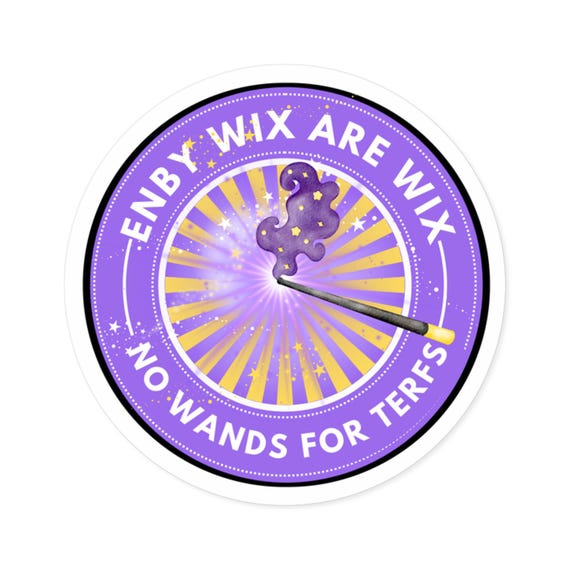 Enby Wix Fabulous Wand Sticker, Indoor\Outdoor