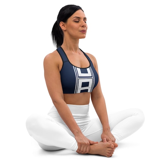 UA High Cosplay Padded Sports Bra Navy