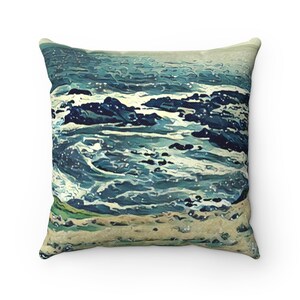 Off The Coast gesponnen polyester vierkant kussen