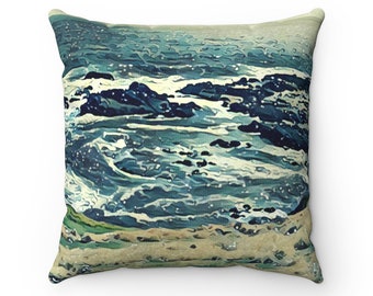 Off The Coast Spun Polyester Square Pillow