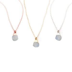 Collar de piedra lunar arcoíris en bruto, colgante de cristal en bruto, joyería con piedra natal de junio, regalo para mujeres.