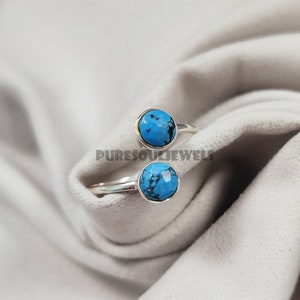 Handmade Sterling Silver Turquoise Ring: Boho Gemstone Jewelry