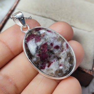 Pink Tourmaline Quartz Pendant: Handmade 925 Sterling Silver Boho Jewelry