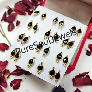 Genuine Black Onyx Stud Earrings, 925 Sterling Silver Stud, Natural Black Onyx Stud, Semi-Precious Onyx Push Back Earrings, Wedding Gift