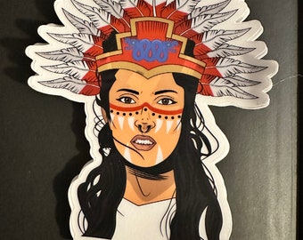 Aztec sticker // vinyl sticker// Aztec decal // Aztec laptop sticker // water bottle sticker // Mexican pride decal