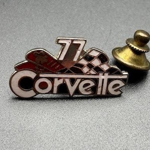 Vintage 1977 Corvette Anstecknadel Chevrolet Automobile Anstecknadel