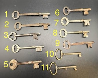 Llaves de esqueleto vintage vendidas por separado