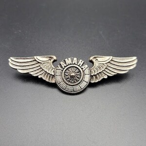 Vintage Yamaha Motorcycles Wings Pin Numbered Signed