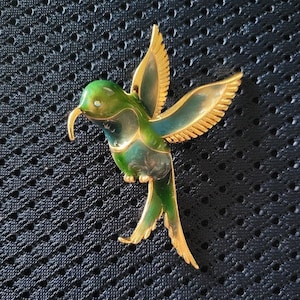 Vintage Hummingbird Brooch Pin