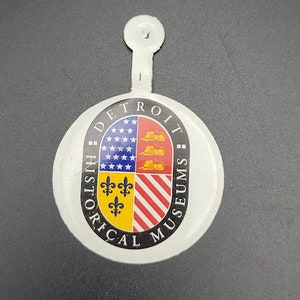 Vintage Detroit Historical Museum Pin Button