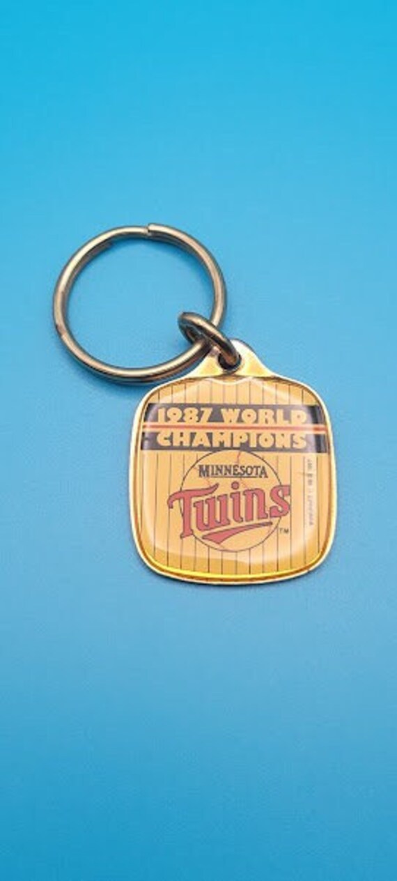 Vintage Minnesota Twins Baseball Keychain 1987 Wor