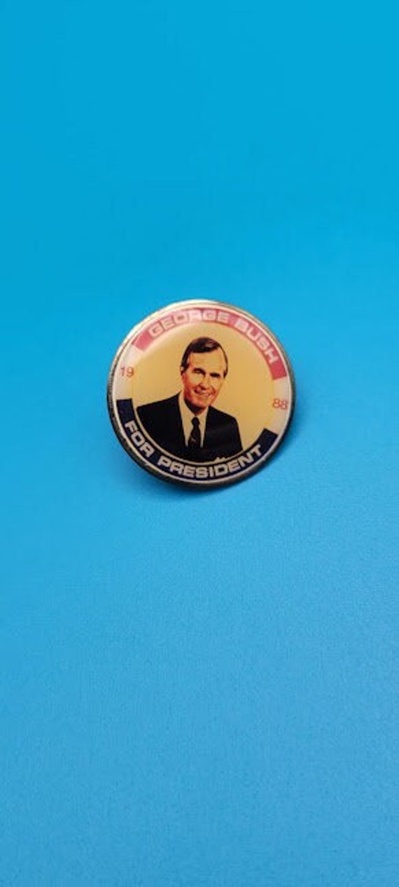 Vintage George Bush for President Enamel Pin