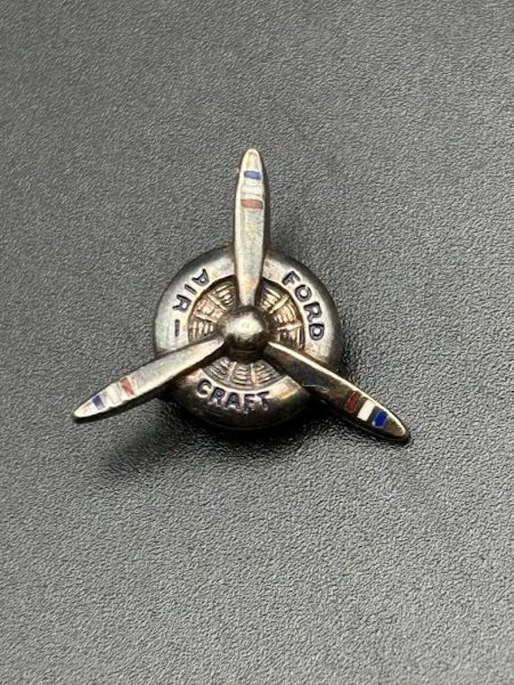 Vintage Rare WWII Ford Aircraft Propeller Lapel Pins Willow Run