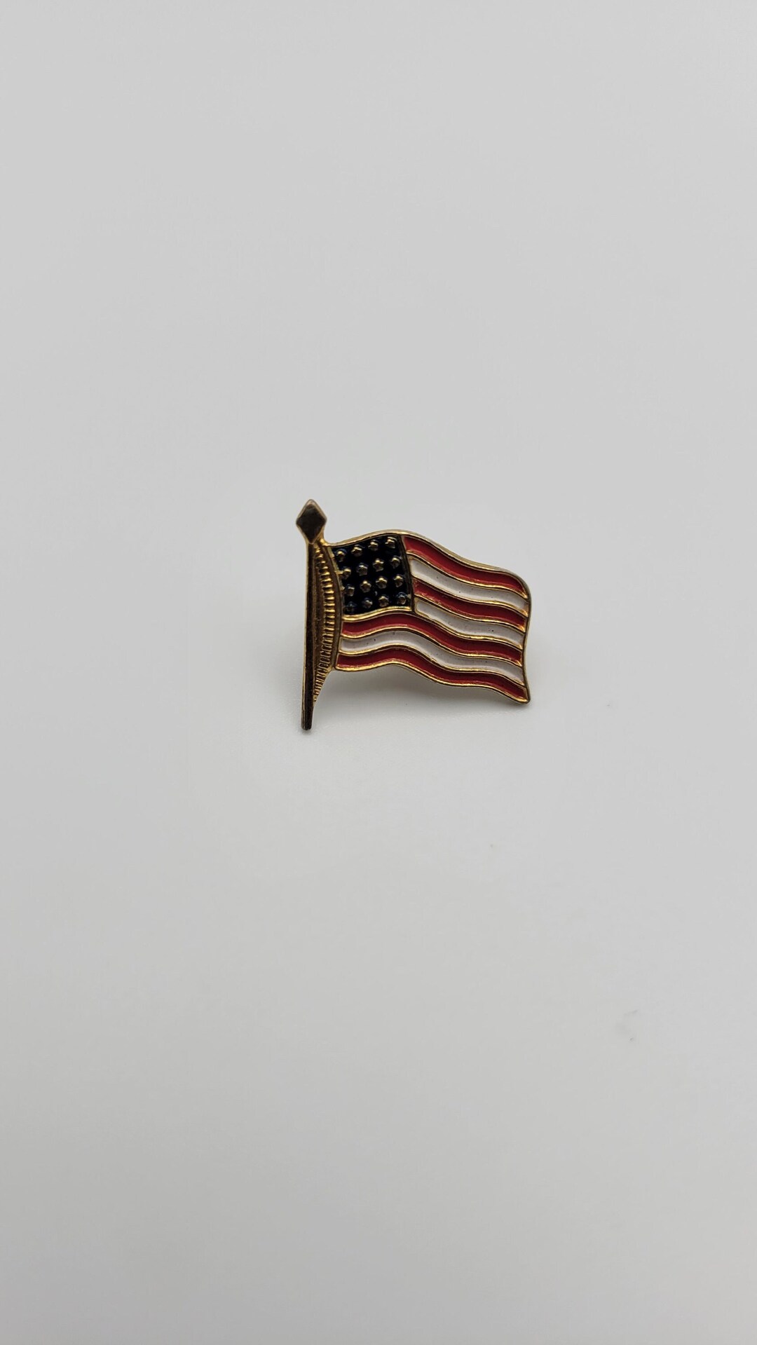 American Flag Pin Vintage Etsy