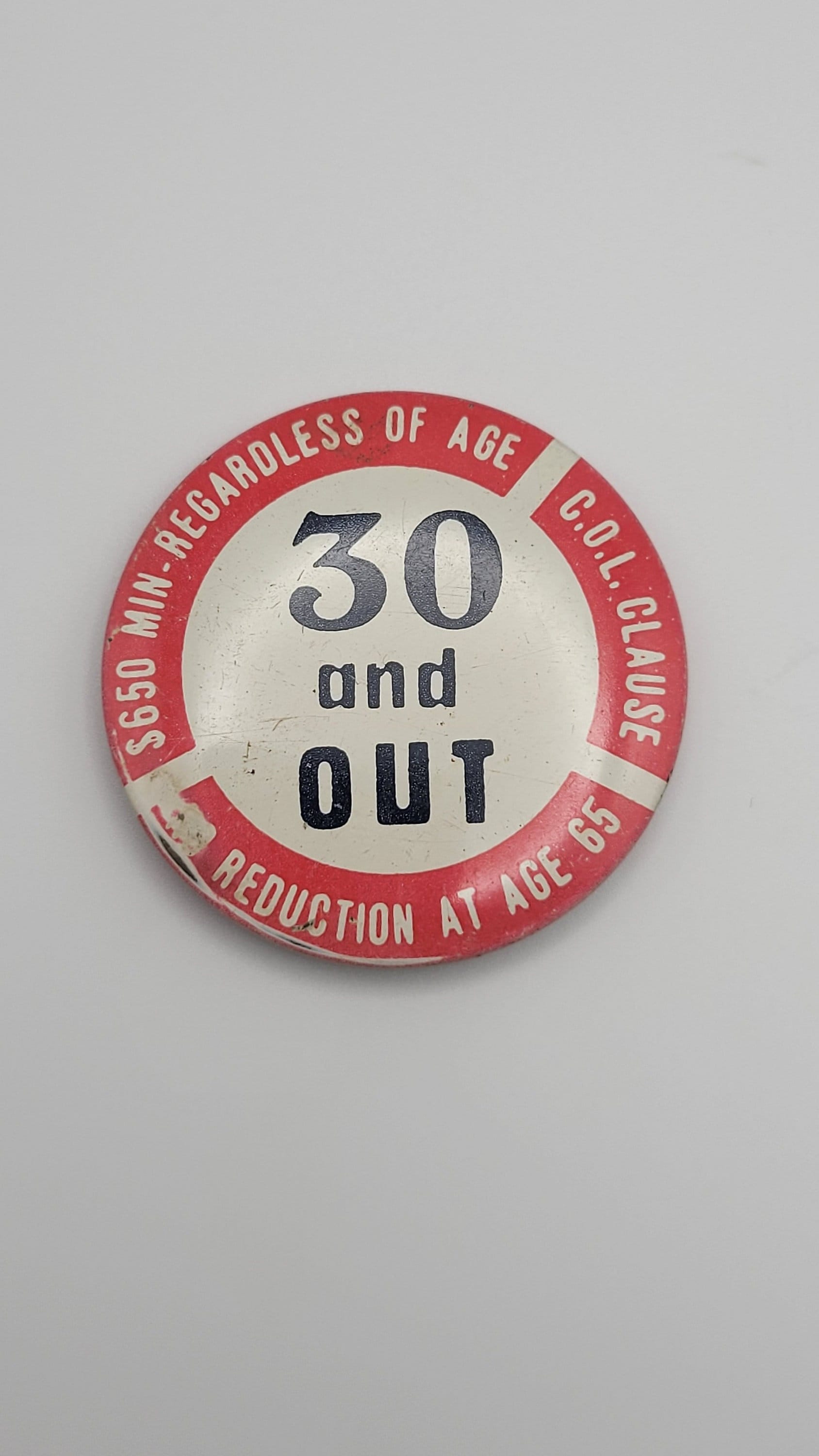 Equity Union Button Pin 30 and Out Vintage Union Pin Button - Etsy