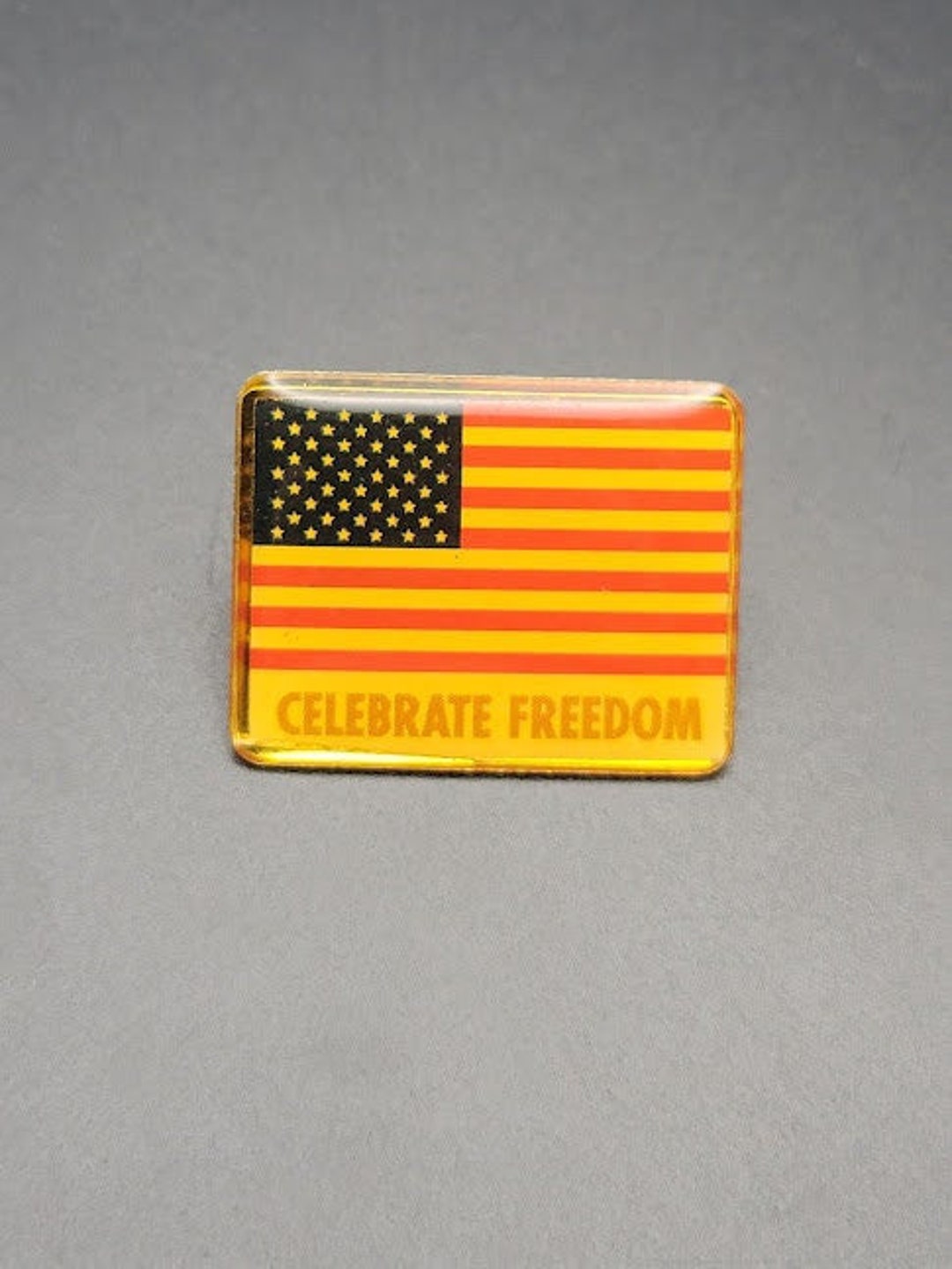 Freedom Pin Vintage Celebrate Freedom Enamel Pin - Etsy