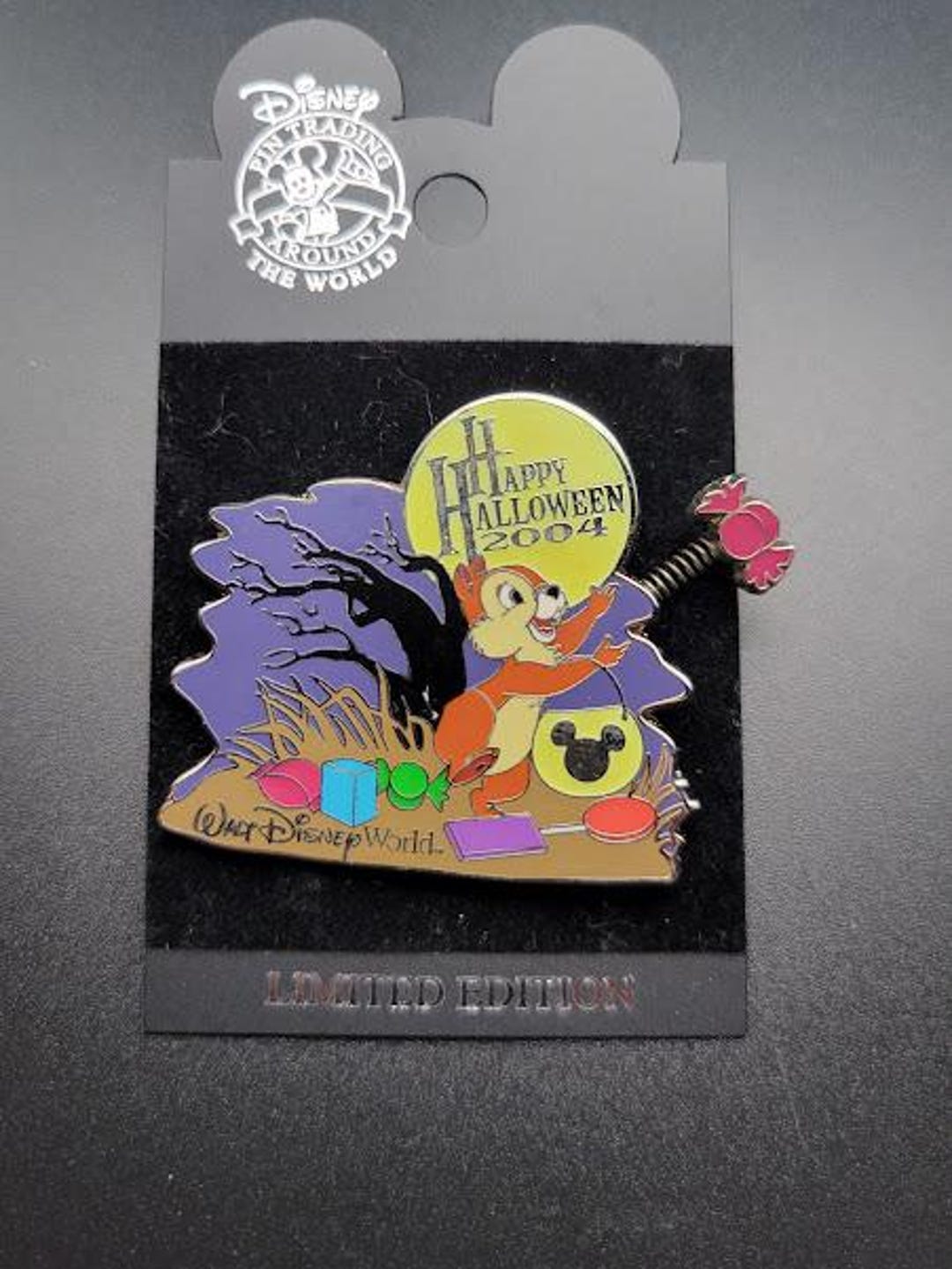 Vintage Disney Pin Happy Halloween 2004 Chip - Cast Exclusive