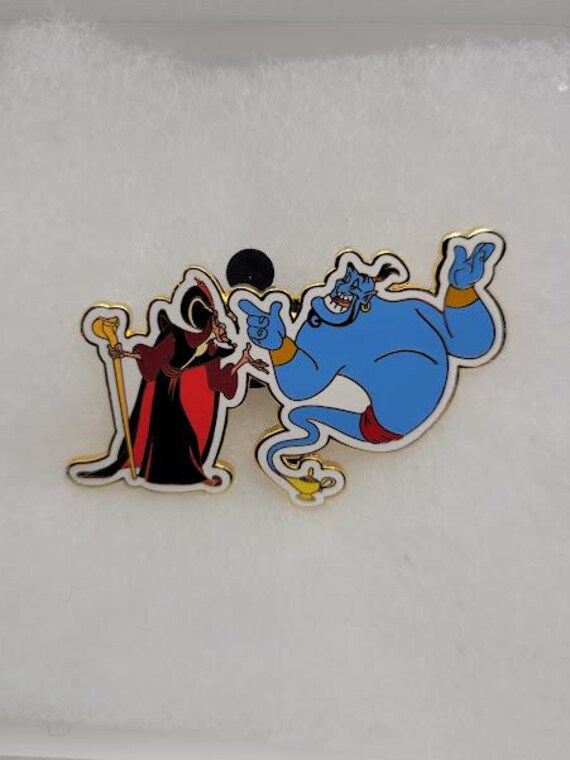 Vintage Walt Disney World Aladdin Pin Jafar & Genie L… - Gem
