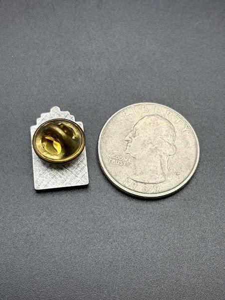 Vintage Zippo Lapel Pin 65th Anniversary 1932-1997 Silver Tone Pin