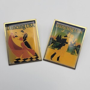 Dancing USA pins vintage pins
