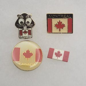 Vintage Canada Pins Canadian Flag Lapel Pins Montreal Pin Sold Separately