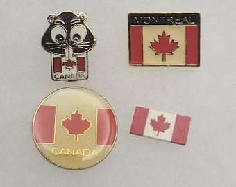 Vintage Canada Pins Canadian Flag Lapel Pins Montreal Pin Sold Separately
