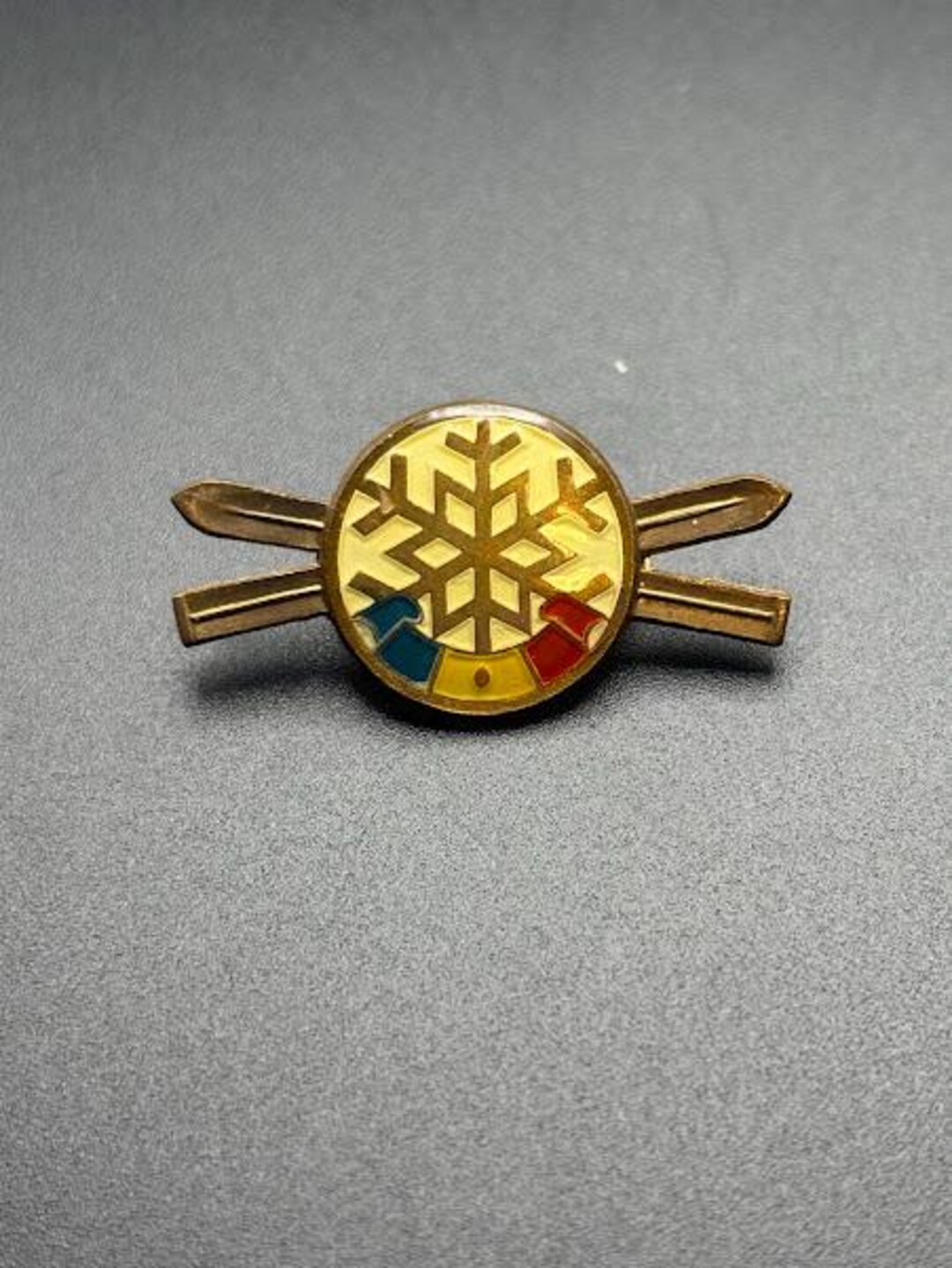Vintage Romania Sport Pin Ski Winter Games Award Lapel Pin - Etsy
