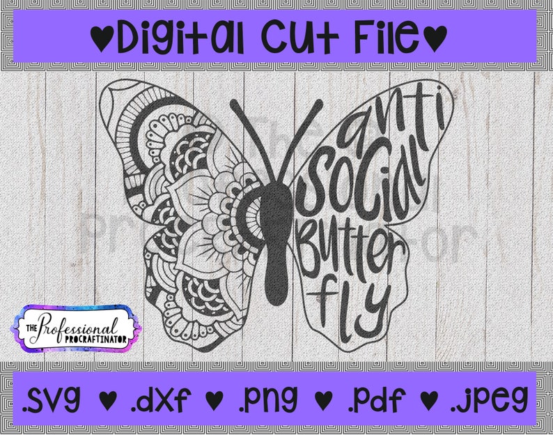 Free Free 215 Antisocial Butterfly Svg SVG PNG EPS DXF File