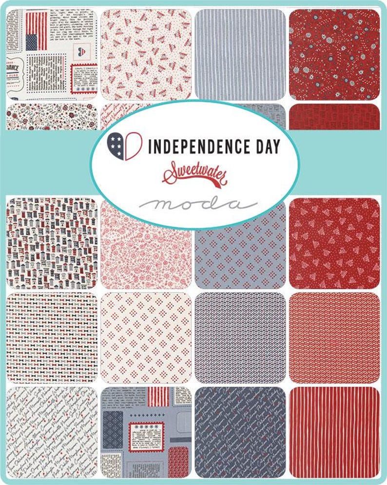 Independence Day Jelly Roll by Sweetwater for Moda - Etsy