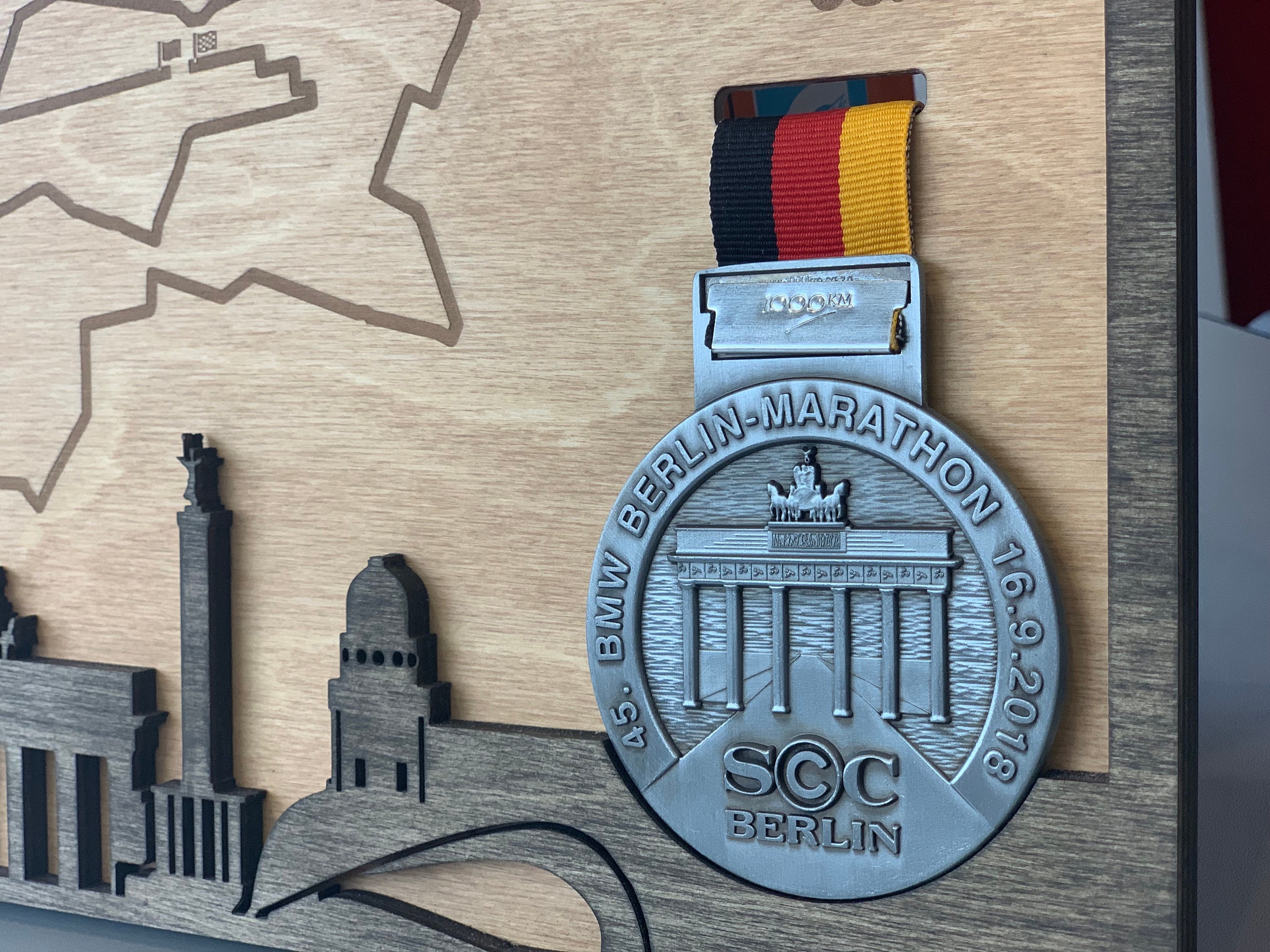 Berlin Marathon Finisher Medal Holder met volledige Etsy Nederland