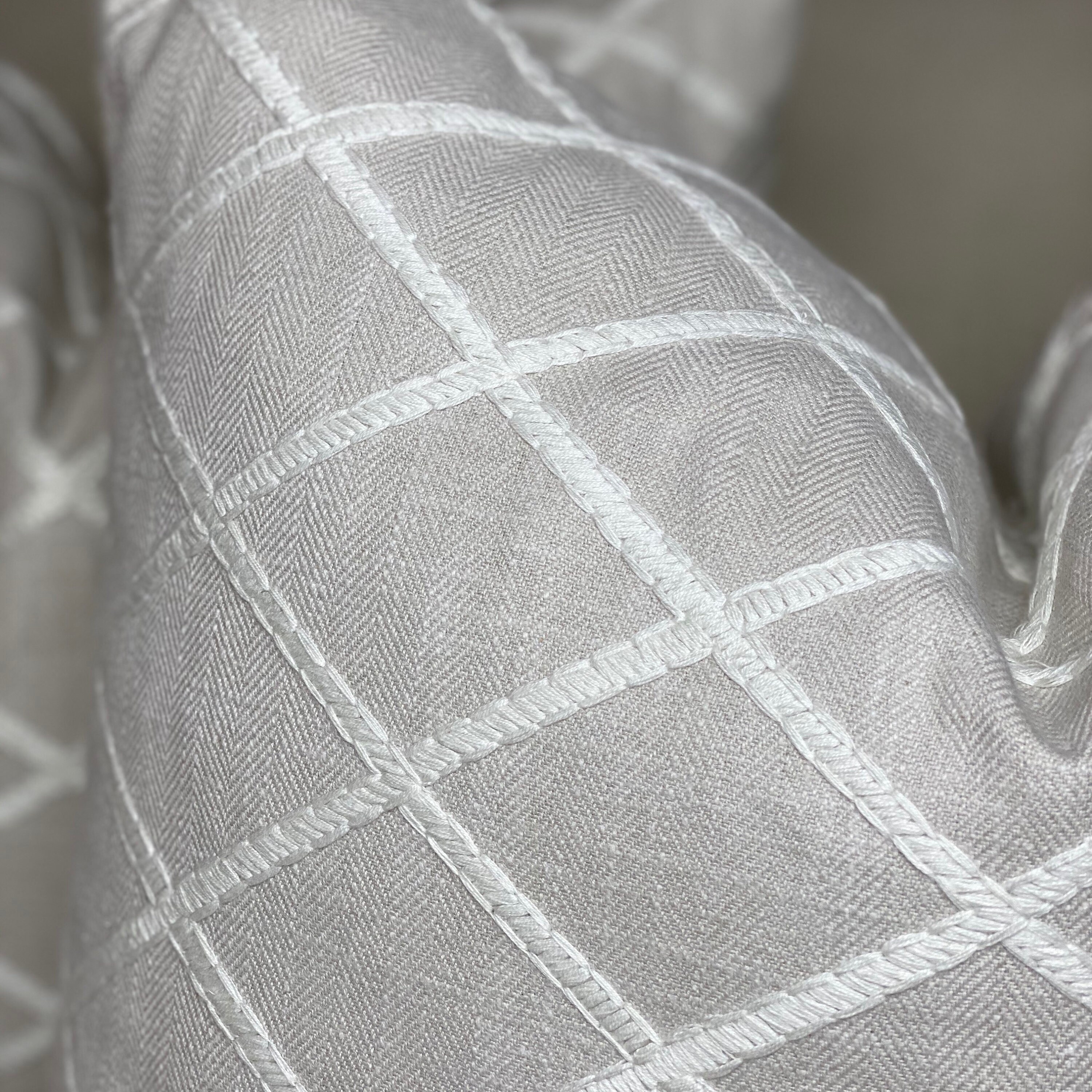 Cubierta de almohada de enrejado bordado ballard con | Etsy