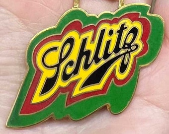 Schlitz Enamel Keychain
