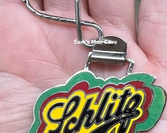 Schlitz Enamel Keychain