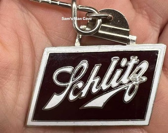 Schlitz Enamel Keychain